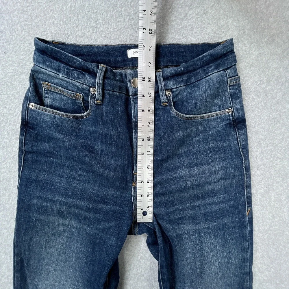 Good American Jeans Womens Sz 4 / 27 (27 x 28.5) Good Legs Skinny Stretch Denim - Picture 4 of 10